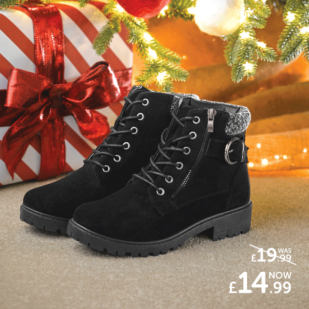 shoe zone lace up boots
